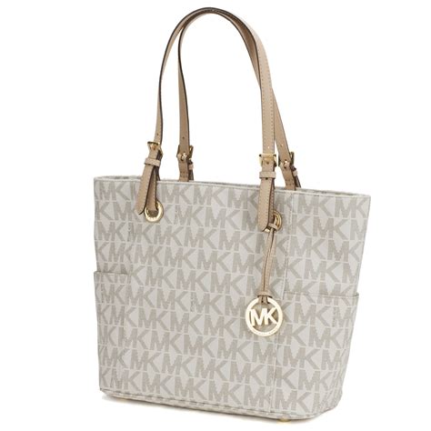 michael kors jet set tote vanilla|bolso michael kors jet set.